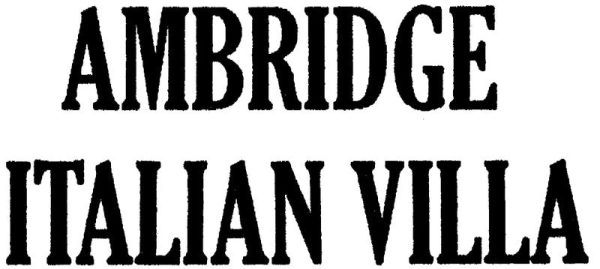 Ambridge Italian Villa Online Hot Sale